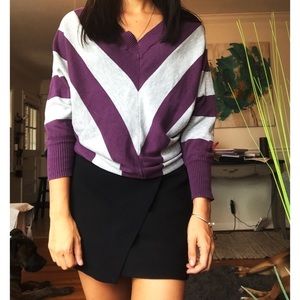 Maroon and Grey Sweater